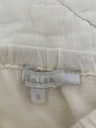 Blusa Salsa Ombré Rosa y Blanca