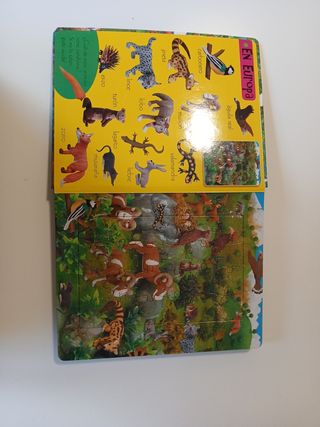 Libro Puzles de animales (Libro Puzles de 24 pieza