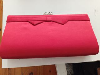 Bolso de fiesta rojo raso 23/12