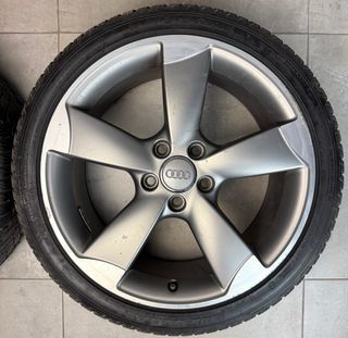 LLANTAS AUDI 18 ROTOR A3 ORIGINALES CON NEUMÁTICOS