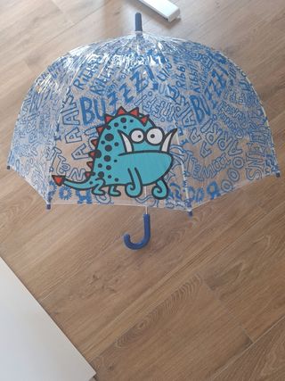 Paraguas infantil Kukuchumuchu azul