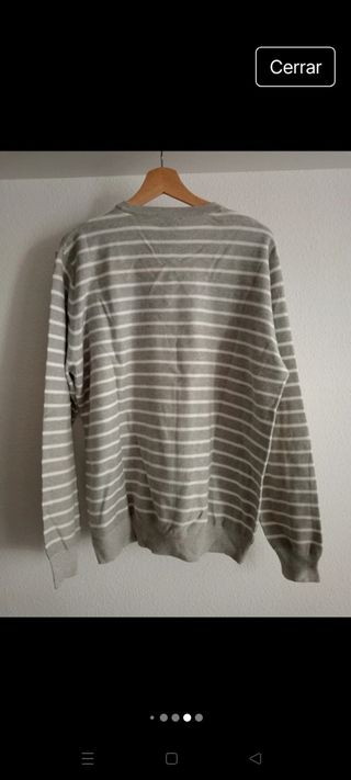 Jersey Springfield Rayas V-Neck Talla XL
