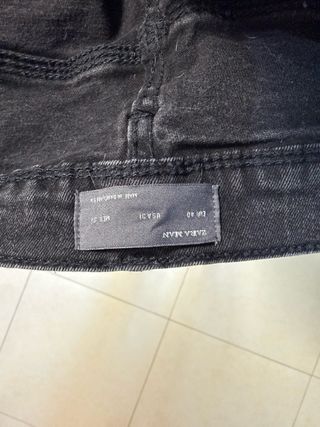 Vaqueros Zara Hombre Negros