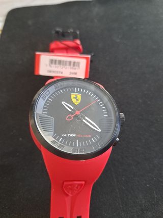 Reloj Ferrari Rojo y Negro ultra veloce