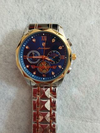 Reloj Poedagar Azul y Dorado