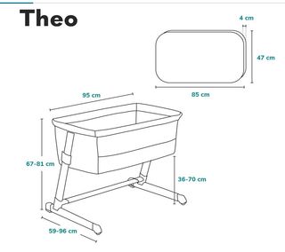 Cuna de viaje Lionelo Theo Plus