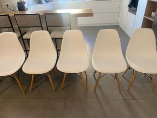 Set di 5 sedie nordiche 