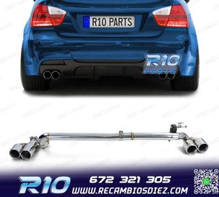 KIT CONVERSIÓN ESCAPE PARA BMW E90 E91 05-12 PACK M DOBLE A