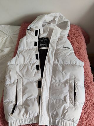 Chaleco niño/chico delgadito blanco talla XS