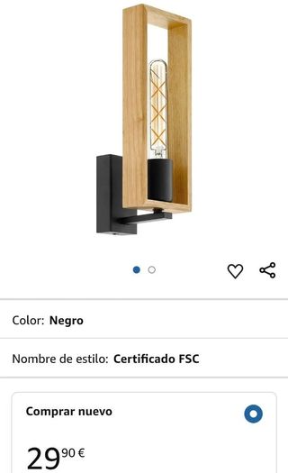 Eglo lámpara de pared Littleton, lámpara de pared 