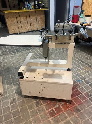 Pulpo y equipo de serigrafia 