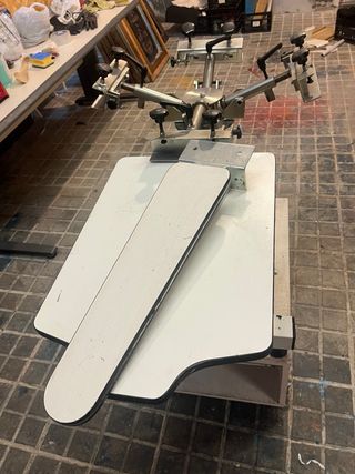 Pulpo y equipo de serigrafia 