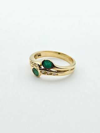 Anillo Oro 18K Diamantes 3.6gr T-15