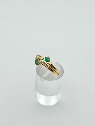 Anillo Oro 18K Diamantes 3.6gr T-15