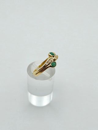 Anillo Oro 18K Diamantes 3.6gr T-15