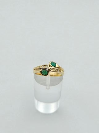 Anillo Oro 18K Diamantes 3.6gr T-15