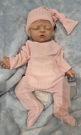 Bebé Reborn Silicona Blanda Platino