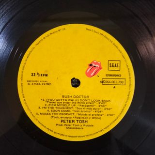 1978 REGGAE ROOTS Vinilo Peter Tosh Bush Doctor