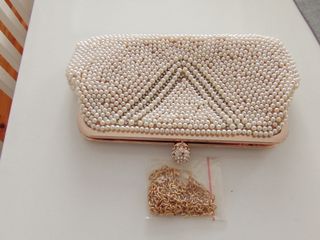 Bolso fiesta dorado perlitas 23/12