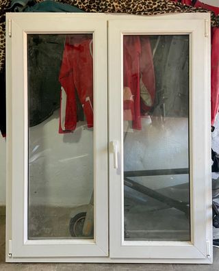 Ventana PVC Blanca Doble Hoja