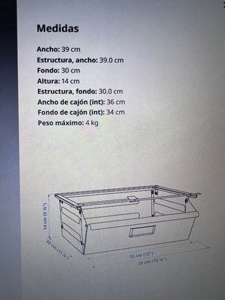 Cajones con balda Ivar Ikea