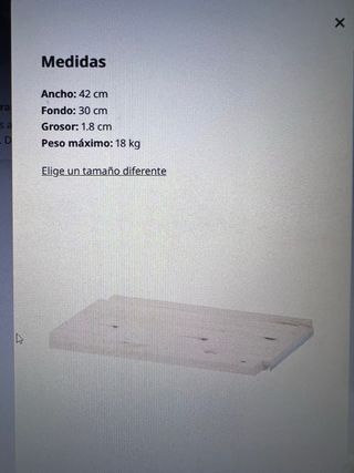 Cajones con balda Ivar Ikea