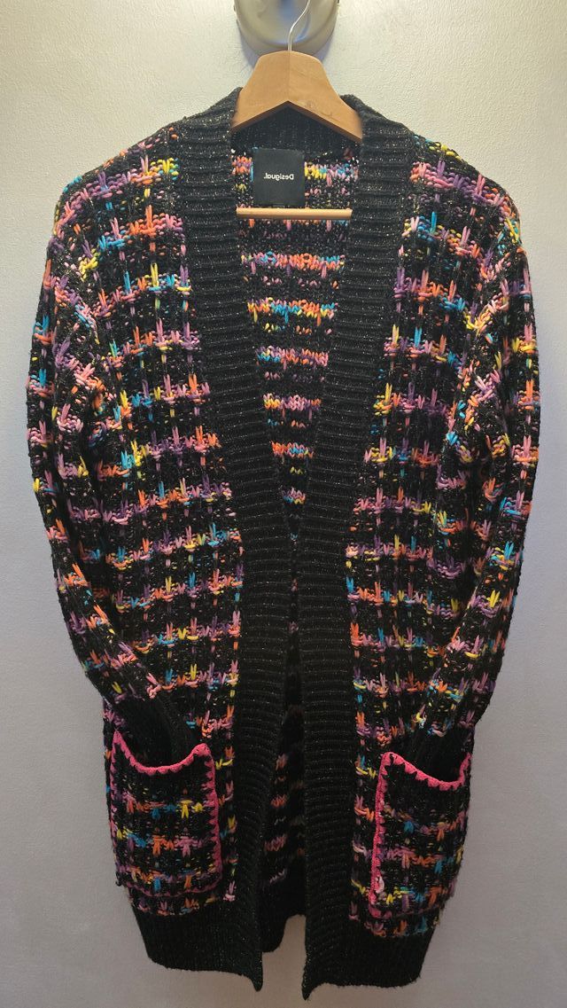 Cardigan lungo Desigual multicolor