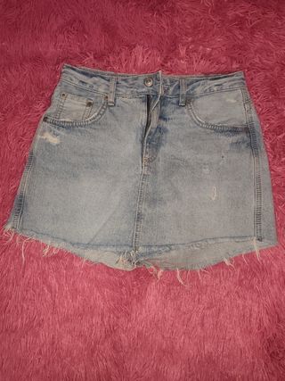 Falda pantalón vaquera Stradivarius