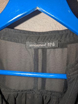 Camisa semitransparente Atmosphere negra
