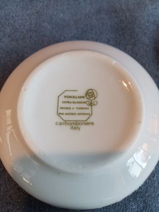 Ciotola con coperchio decorata