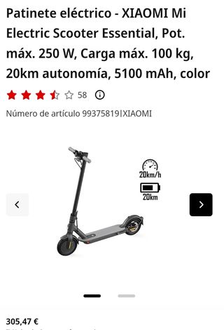 Patinete Xiaomi Mi Essential