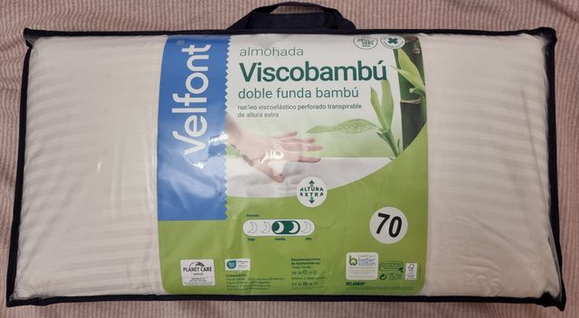 Almohada Velfont Viscobambú Altura Extra