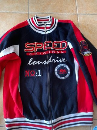 Chaqueta Racing Speed Lonsdrive Negra Roja