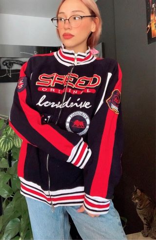 Chaqueta Racing Speed Lonsdrive Negra Roja
