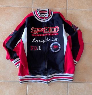 Chaqueta Racing Speed Lonsdrive Negra Roja