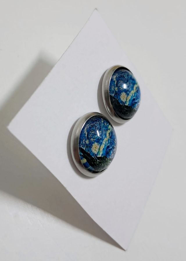 Pendientes La Noche Estrellada Van Gogh