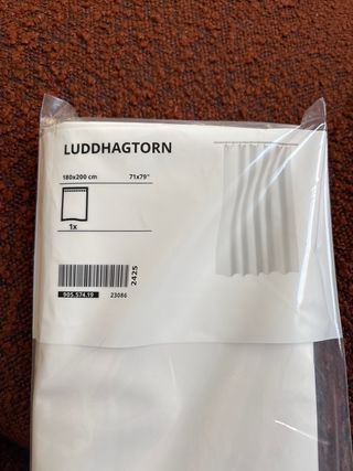 Cortina Ikea Luddhagtorn 180x200cm Blanca