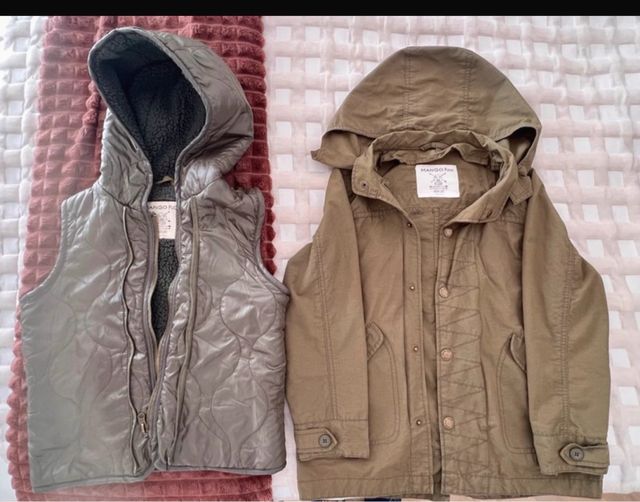 Chaqueta con chaleco desmontable.