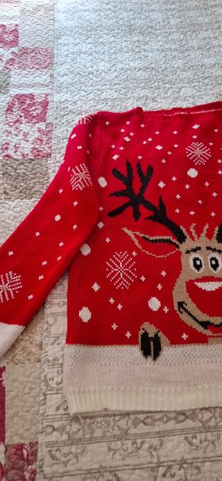 Jersey Navideño Reno Talla XL