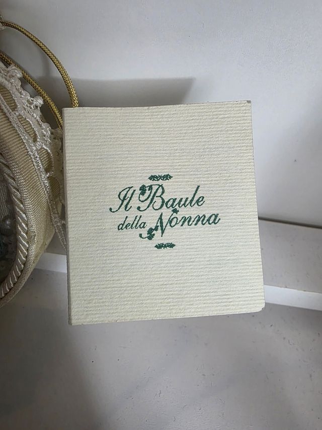 Quadretto nascita artigianale con vestitino