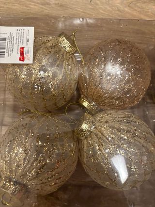 Stock 20 maxi palline albero Natale 10 cm assortit