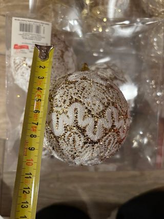 Stock 20 maxi palline albero Natale 10 cm assortit