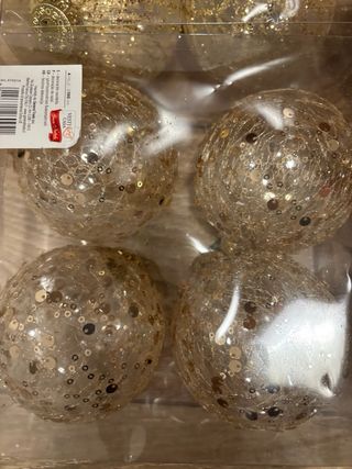 Stock 20 maxi palline albero Natale 10 cm assortit