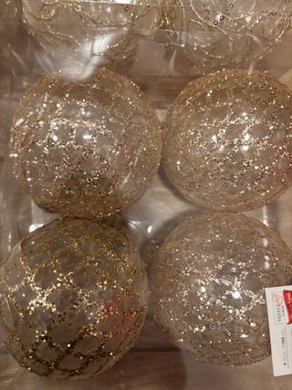 Stock 20 maxi palline albero Natale 10 cm assortit