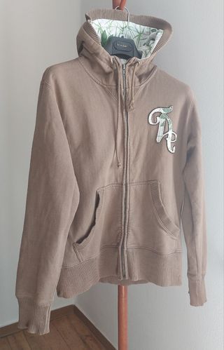 Sudadera Pull&Bear caqui con capucha