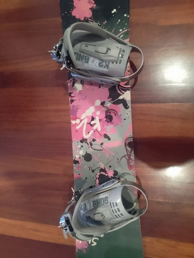 Tabla Snowboard K2 con Fijaciones