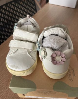 Scarpe neonata bianche