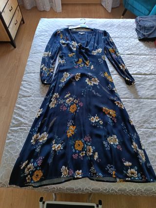 Vestido largo Springfield floral
