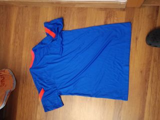 Camiseta azul y roja