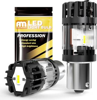 2 Bombillas LED P21W 1156 BA15S 6500K